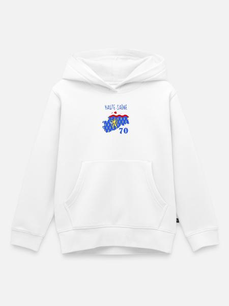 Haute-Saône - Kinder Premium Organic Hoodie - Weiß