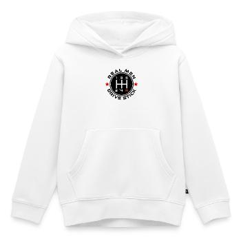 Gangschaltung Auto Cool Statement Autofahren - Kinder Premium Organic Hoodie - Weiß - Vorne - AI Model Kid Female (0cm)