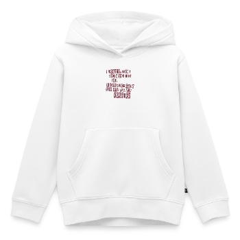 Paroles éternelles - Sweat Premium à capuche enfant bio - blanc - Devant - AI Model Kid Female (0cm)