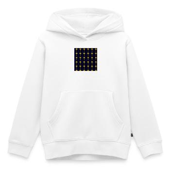 streifen Sternenmuster, beliebte weinachtsdesigns - Kinder Premium Organic Hoodie - Weiß - Vorne - AI Model Kid Female (0cm)