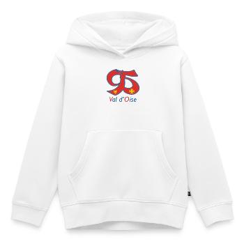 Val d'oise 95 - Kids Premium Organic Hoodie - white - Front - AI Model Kid Female (0cm)