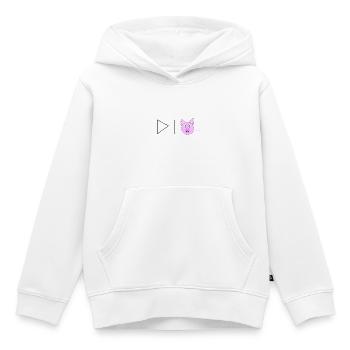 Porcelet géométrique - Sweat Premium à capuche enfant bio - blanc - Devant - AI Model Kid Female (0cm)