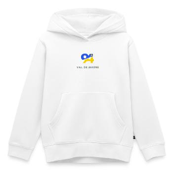 Val de marne - Kids Premium Organic Hoodie - white - Front - AI Model Kid Female (0cm)