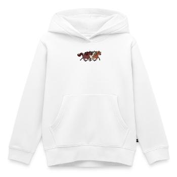 Galopp Islandpferde Hengst Pferde Pferdenarr - Kinder Premium Organic Hoodie - Weiß - Vorne - AI Model Kid Female (0cm)