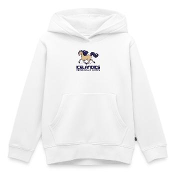 Islandpferde Statement Pferde Araber Galopp - Kinder Premium Organic Hoodie - Weiß - Vorne - AI Model Kid Female (0cm)