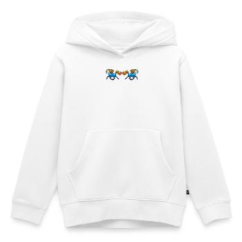 Chevaux étalons Galop Chevaux islandais Jument - Sweat Premium à capuche enfant bio - blanc - Devant - AI Model Kid Female (0cm)