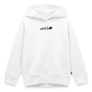 Islandpferde Pferdeliebe Pferdefan Galopp - Kinder Premium Organic Hoodie - Weiß - Vorne - AI Model Kid Female (0cm)