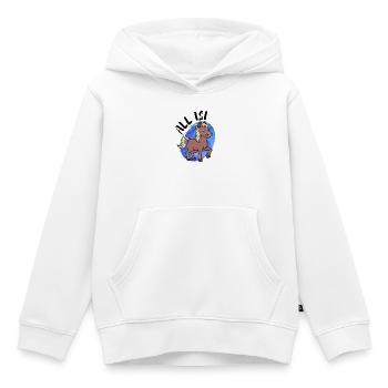 Pferdenarr Islandpferde Pony Statement Islandponys - Kinder Premium Organic Hoodie - Weiß - Vorne - AI Model Kid Female (0cm)