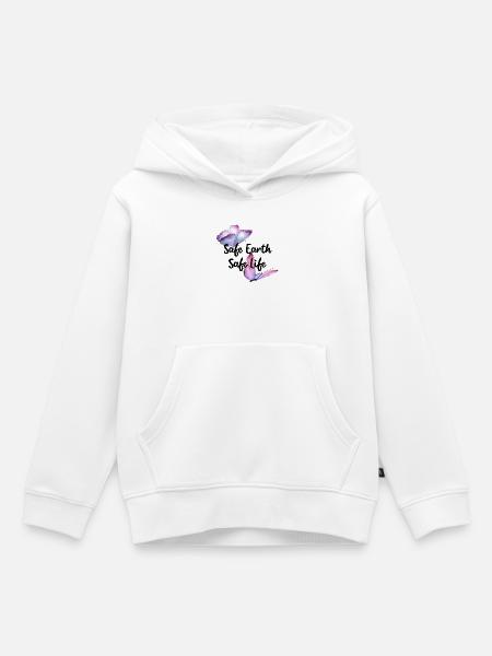 Safe earth - Kinder Premium Organic Hoodie - Weiß