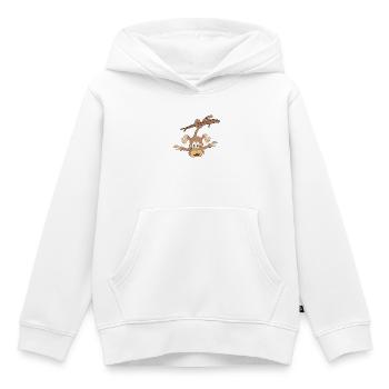 Hängender Affe - Kinder Premium Organic Hoodie - Weiß - Vorne - AI Model Kid Female (0cm)