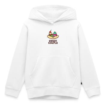 Sweets Statement Dessert Délicieuse Cuisson - Sweat Premium à capuche enfant bio - blanc - Devant - AI Model Kid Female (0cm)