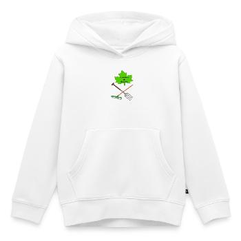 Le jardinier du dimanche - Sweat Premium à capuche enfant bio - blanc - Devant - AI Model Kid Female (0cm)