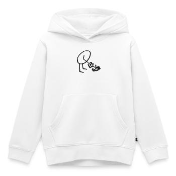 Sensibel mit allen Sinnen wahrnehmen - Kinder Premium Organic Hoodie - Weiß - Vorne - AI Model Kid Female (0cm)