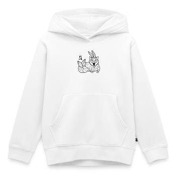 Astronomie Horoscope Superstition Signe du zodiaque - Sweat Premium à capuche enfant bio - blanc - Devant - AI Model Kid Female (0cm)