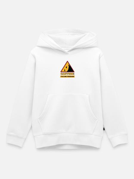 Pinguin Statement Vögel Tier Südpol - Kinder Premium Organic Hoodie - Weiß