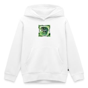 le serpent vert agile, les cadeaux d’animaux - Sweat Premium à capuche enfant bio - blanc - Devant - AI Model Kid Female (0cm)