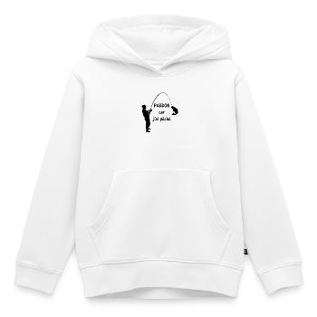 Pardon j'ai pêché - Sweat Premium à capuche enfant bio - blanc - Devant - AI Model Kid Female (0cm)