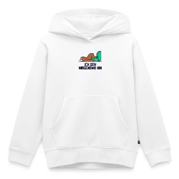 Säugetier Tier faultier Statement Langschläfer - Kinder Premium Organic Hoodie - Weiß - Vorne - AI Model Kid Female (0cm)