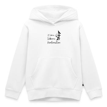 Silberne Konfirmation 25 Jahre Jubelkonfirmation - Kinder Premium Organic Hoodie - Weiß - Vorne - AI Model Kid Female (0cm)