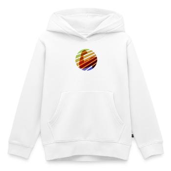 Invincible - Muscles - forts - colorés - Sweat Premium à capuche enfant bio - blanc - Devant - AI Model Kid Female (0cm)