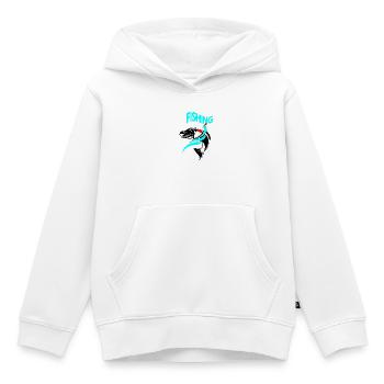 Angeln - Kinder Premium Organic Hoodie - Weiß - Vorne - AI Model Kid Female (0cm)