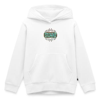 OSTEOPATHIE THERAPIE - PRAXIS - Kinder Premium Organic Hoodie - Weiß - Vorne - AI Model Kid Female (0cm)
