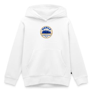 Manila Skyline Pearl of the Orient - Kinder Premium Organic Hoodie - Weiß - Vorne - AI Model Kid Female (0cm)