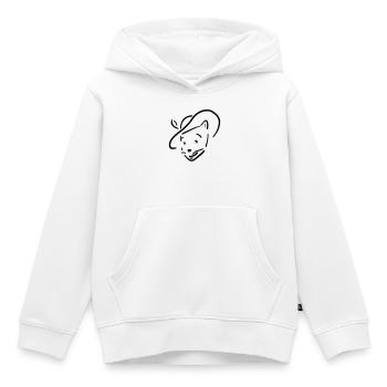 Puss in Boots - Kids Premium Organic Hoodie - white - Front - AI Model Kid Female (0cm)