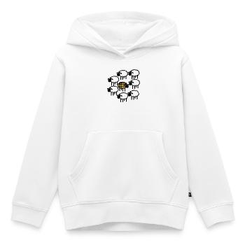 Kornische Schafe folgen nicht der Herde - Kinder Premium Organic Hoodie - Weiß - Vorne - AI Model Kid Female (0cm)