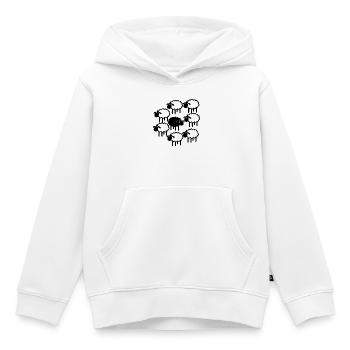 Mitternachts-Schafparade - Kinder Premium Organic Hoodie - Weiß - Vorne - AI Model Kid Female (0cm)