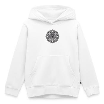 Mandala - Kinder Premium Organic Hoodie - Weiß - Vorne - AI Model Kid Female (0cm)