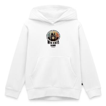 Putzen,Kochen,Bügeln,Waschen weil ich es kann ! - Kinder Premium Organic Hoodie - Weiß - Vorne - AI Model Kid Female (0cm)