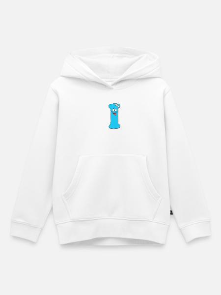 I - Kinder Premium Organic Hoodie - Weiß