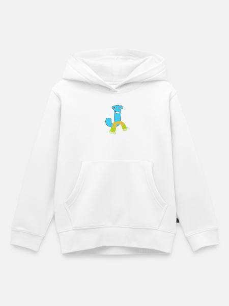 J - Kinder Premium Organic Hoodie - Weiß