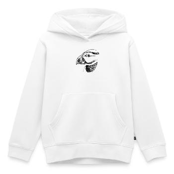 Oiseau macareux dessiné à la main - Sweat Premium à capuche enfant bio - blanc - Devant - AI Model Kid Female (0cm)