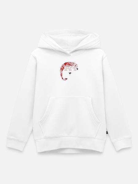 Camelion - Kinder Premium Organic Hoodie - Weiß