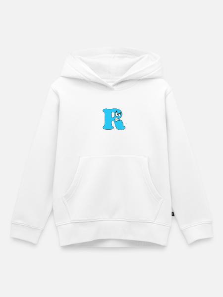 R - Kinder Premium Organic Hoodie - Weiß