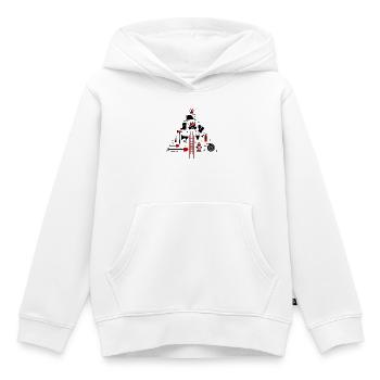 Sauveteur d’extincteur de tuyau d’incendie - Sweat Premium à capuche enfant bio - blanc - Devant - AI Model Kid Female (0cm)