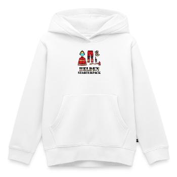 Feuerwehrschlauch Feuerlöscher Statement Feuerwehr - Kinder Premium Organic Hoodie - Weiß - Vorne - AI Model Kid Female (0cm)