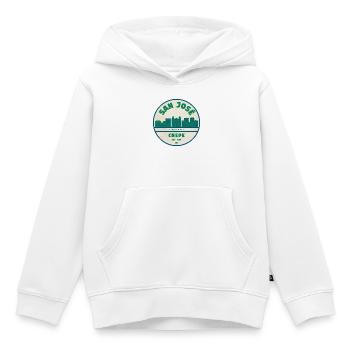 San José Chepe Skyline - Kinder Premium Organic Hoodie - Weiß - Vorne - AI Model Kid Female (0cm)