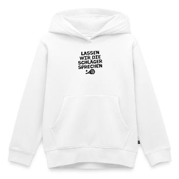 Turnier Spieler Statement Ball Racket Trainer - Kinder Premium Organic Hoodie - Weiß - Vorne - AI Model Kid Female (0cm)