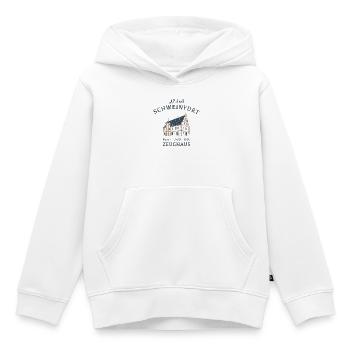 Schweinfurt, monument emblématique Zeughaus, Bavière - Sweat Premium à capuche enfant bio - blanc - Devant - AI Model Kid Female (0cm)