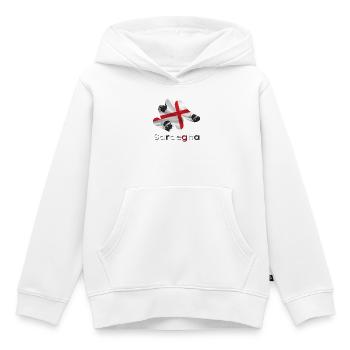 Flagge Sardinien - Kinder Premium Organic Hoodie - Weiß - Vorne - AI Model Kid Female (0cm)