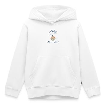 La constellation du Sagittaire - Sweat Premium à capuche enfant bio - blanc - Devant - AI Model Kid Female (0cm)