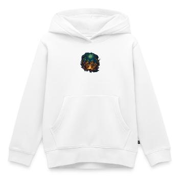Viking Crew - Kinder Premium Organic Hoodie - Weiß - Vorne - AI Model Kid Female (0cm)