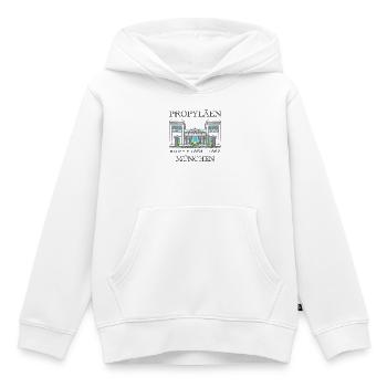 München Propyläen, Bayern - Kinder Premium Organic Hoodie - Weiß - Vorne - AI Model Kid Female (0cm)