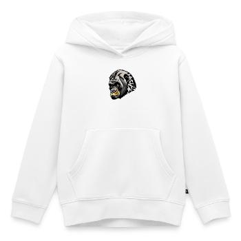 Affe, Gorilla - Kinder Premium Organic Hoodie - Weiß - Vorne - AI Model Kid Female (0cm)