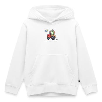 Traktor Kraftfahrzeug Landmaschinen Landwirtschaft - Kinder Premium Organic Hoodie - Weiß - Vorne - AI Model Kid Female (0cm)