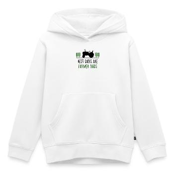 Déclaration de terrain Véhicule tracteur Véhicule à moteur - Sweat Premium à capuche enfant bio - blanc - Devant - AI Model Kid Female (0cm)