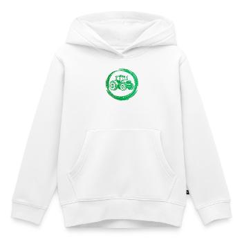 Traktor Fahrzeug Nutzfahrzeug Landleben Ackerbau - Kinder Premium Organic Hoodie - Weiß - Vorne - AI Model Kid Female (0cm)
